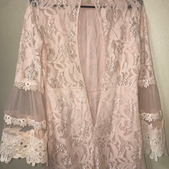 Pink Lace Romper - Picture 7 of 8